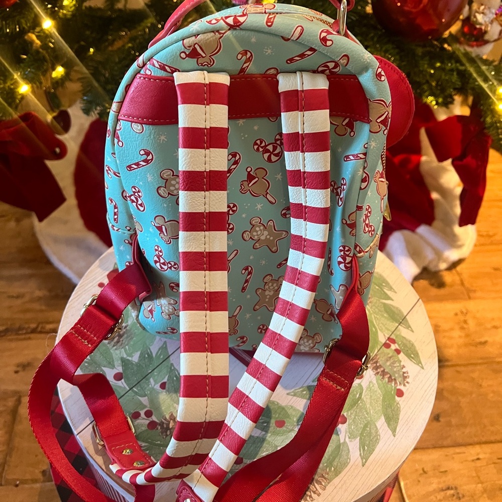 Disney Loungefly peppermint Backpack - Picture 4 of 4